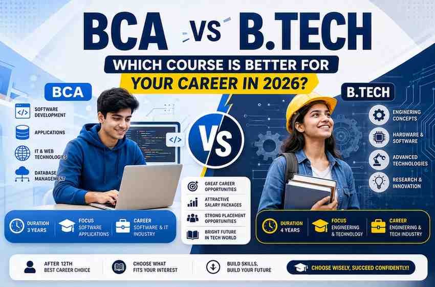 BCA vs B.Tech: Which Course Is Better for Your Career in 2026?