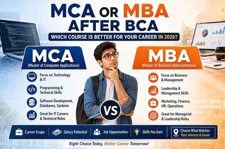 MCA or MBA After BCA: Which Course Is Better for Your Career in 2026?