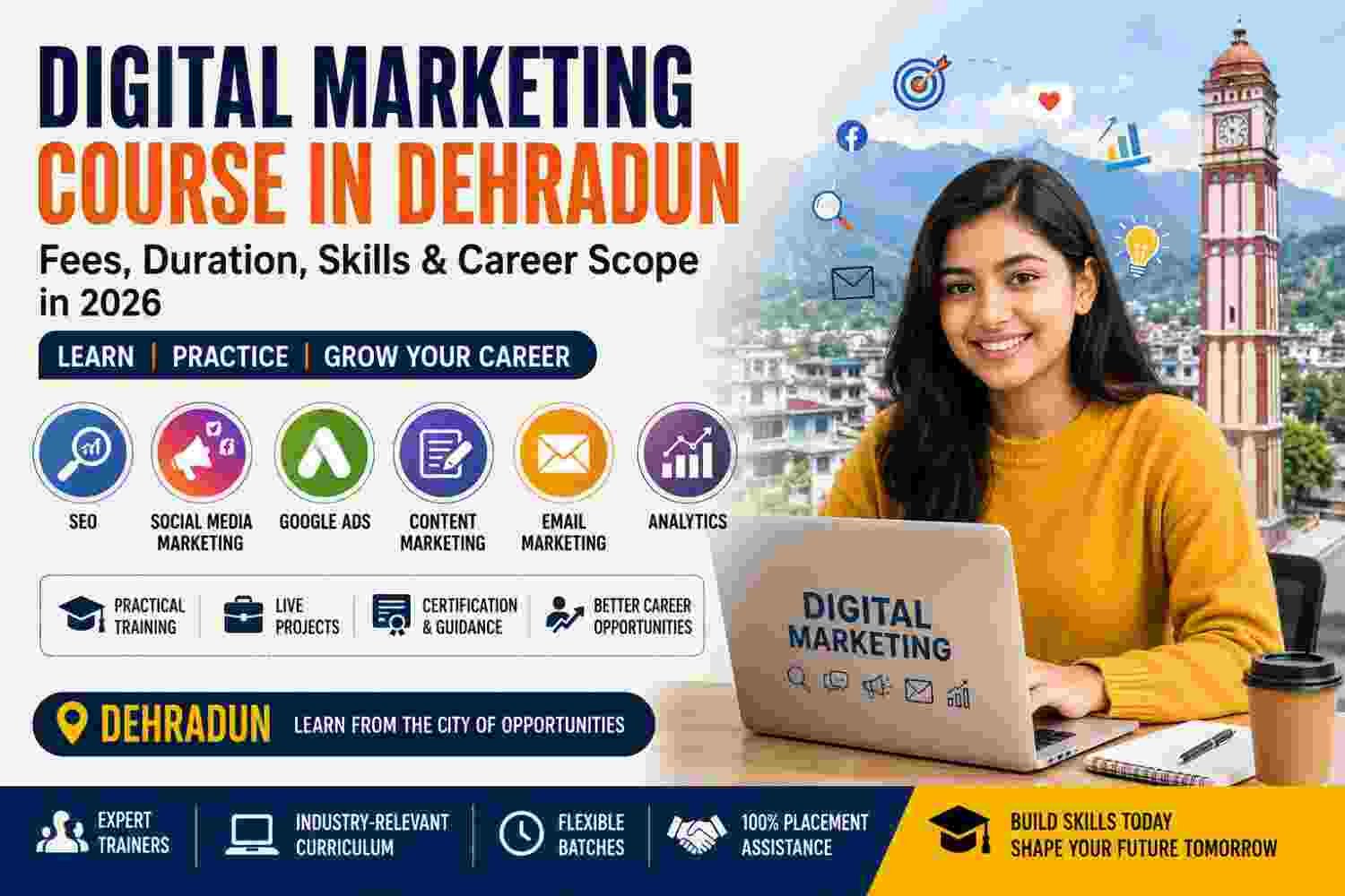 Digital Marketing Course in Dehradun: Fees, Duration, Skills & Career Scope in 2026