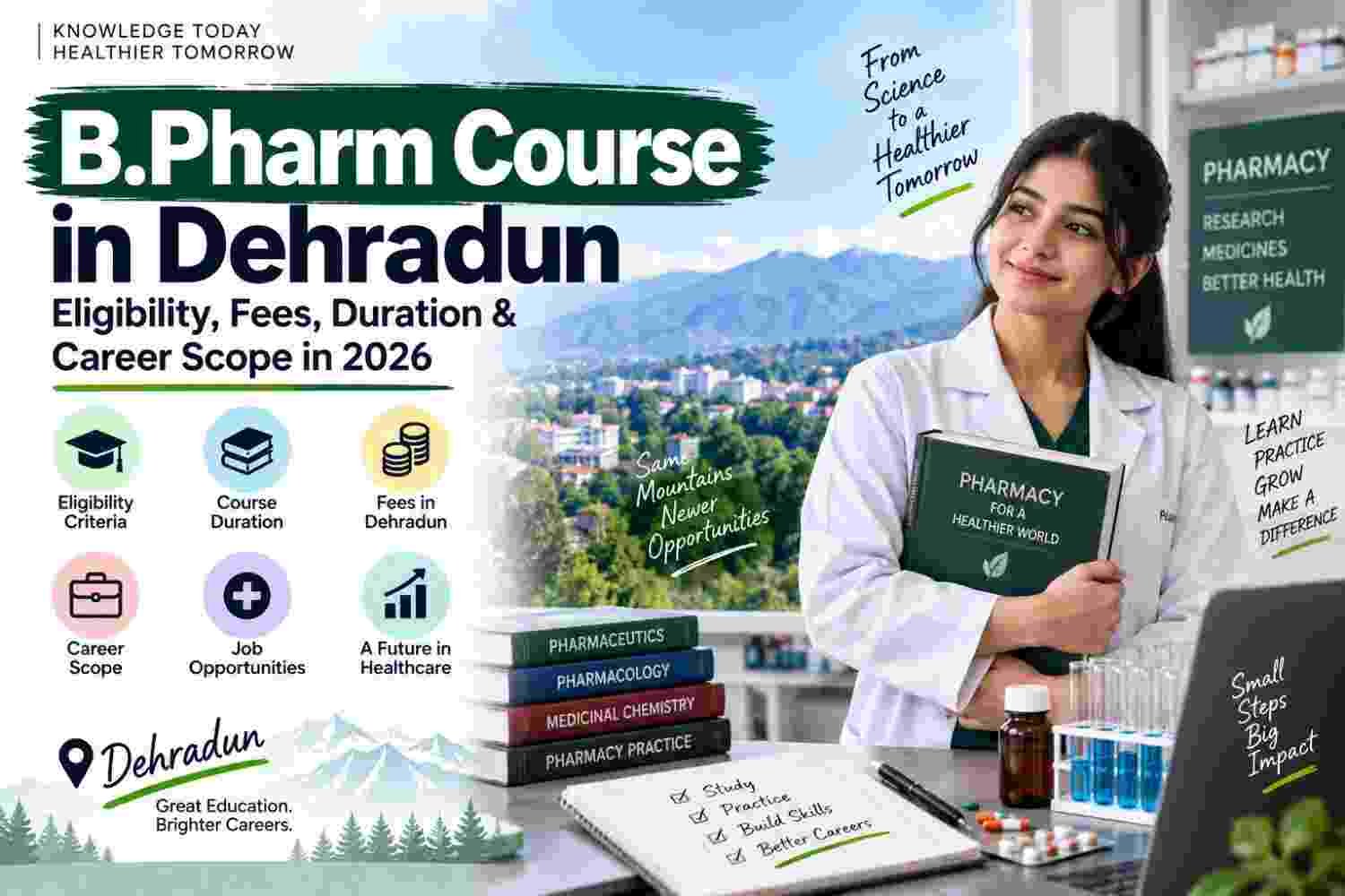 B.Pharm Course in Dehradun: Eligibility, Fees, Duration & Career Scope in 2026