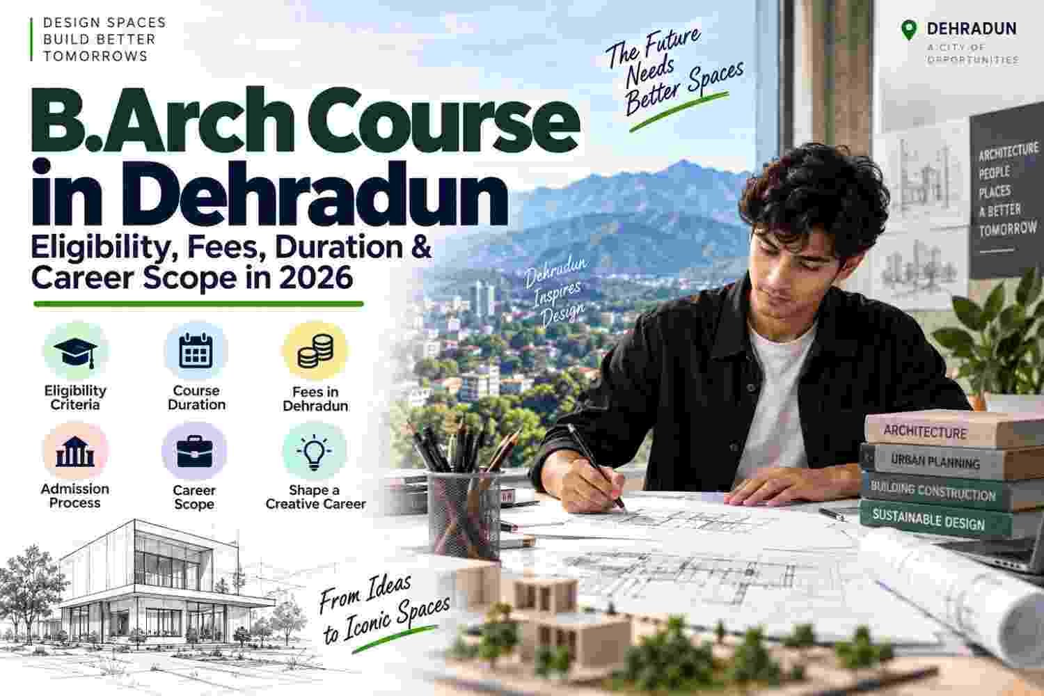 B.Arch Course in Dehradun: Eligibility, Fees, Duration & Career Scope in 2026
